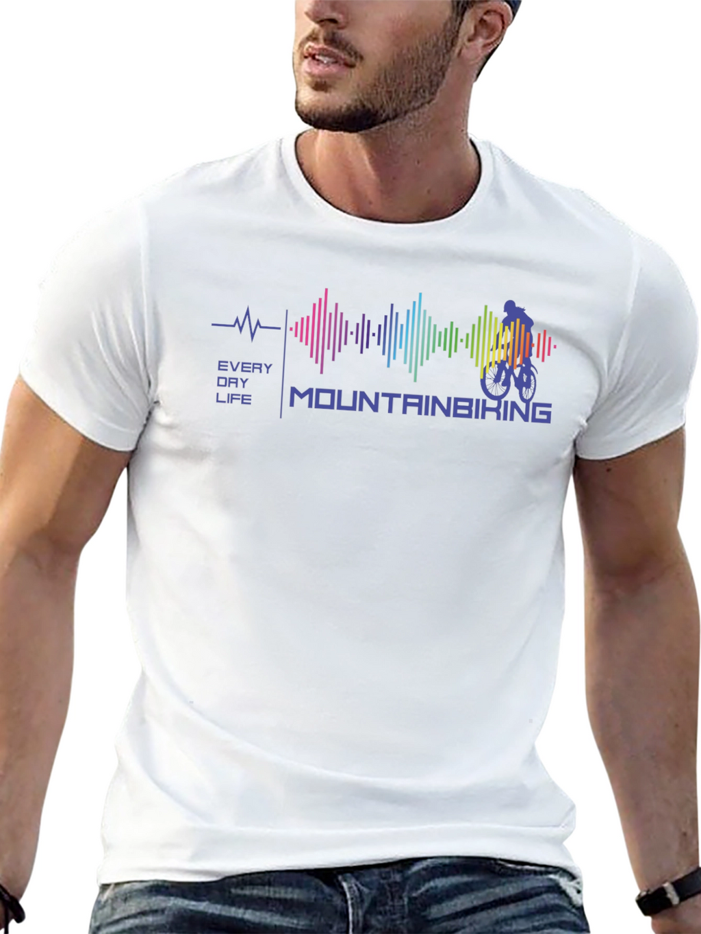 Mountain Biking Every Day Life Graphic Tee