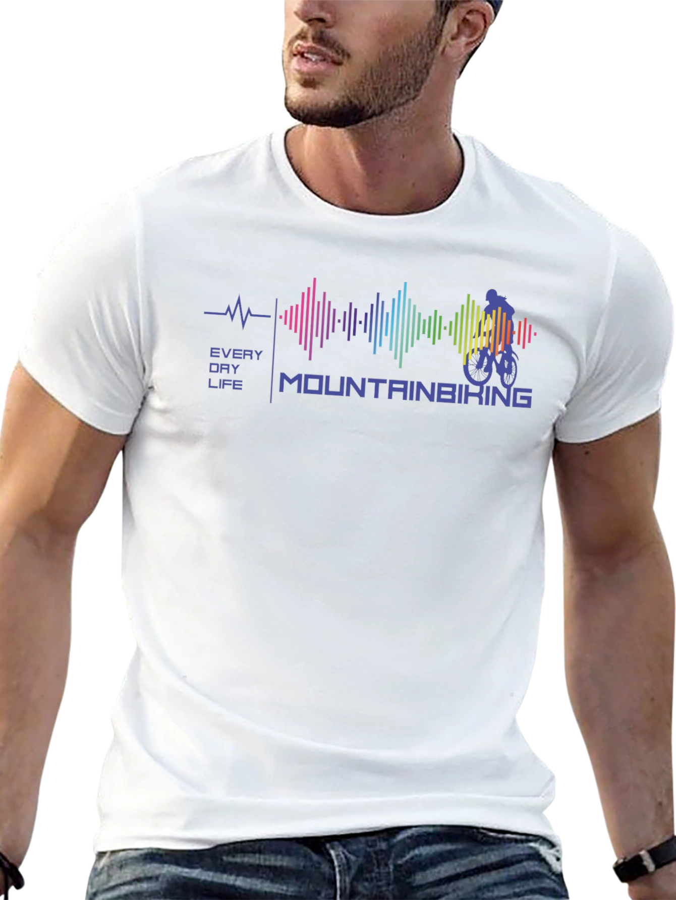 Mountain Biking Every Day Life Graphic Tee