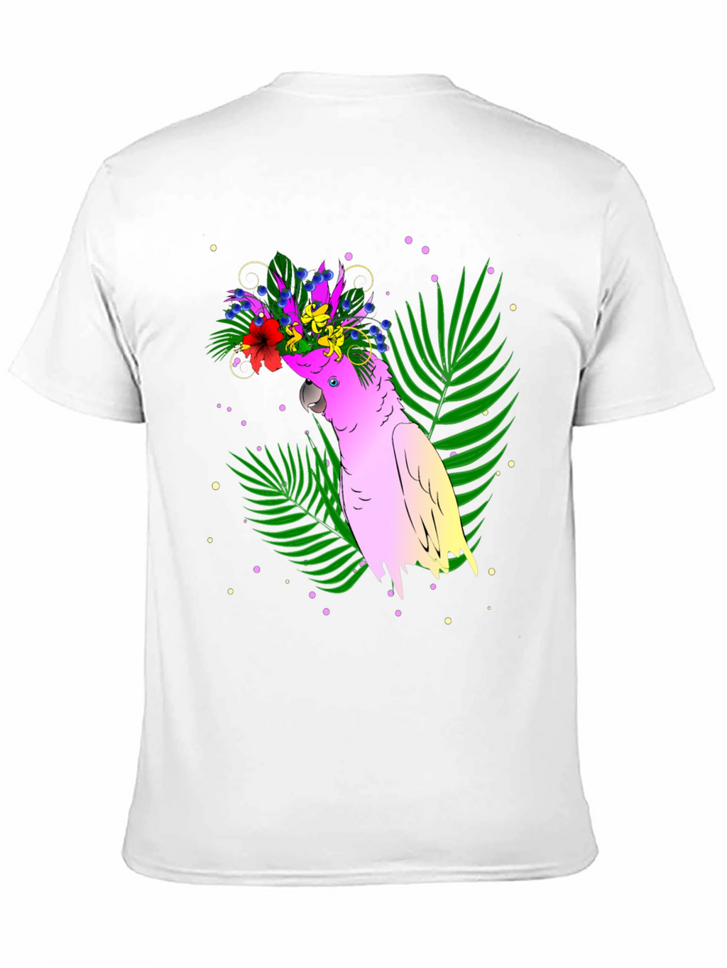 Tropical Parrot Graphic Tee - Vibrant Summer Style