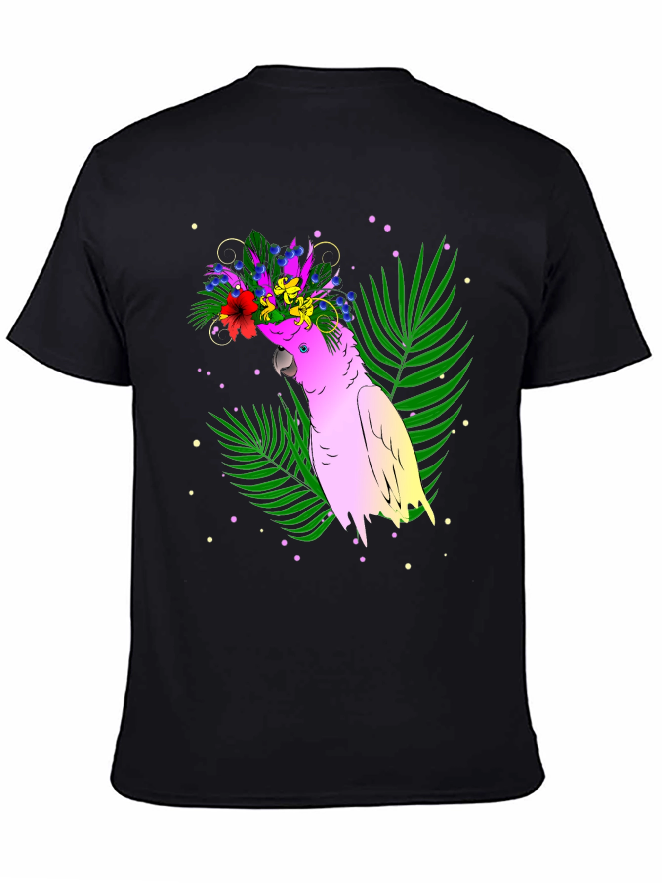 Tropical Parrot Graphic Tee - Vibrant Summer Style
