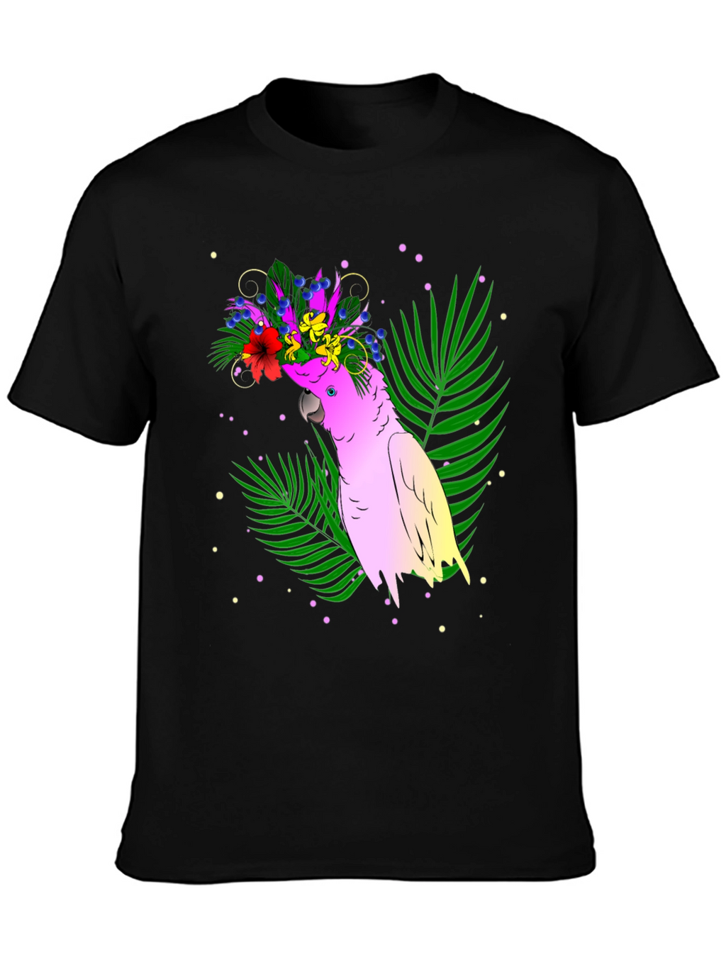 Tropical Parrot Graphic Tee - Vibrant Summer Style
