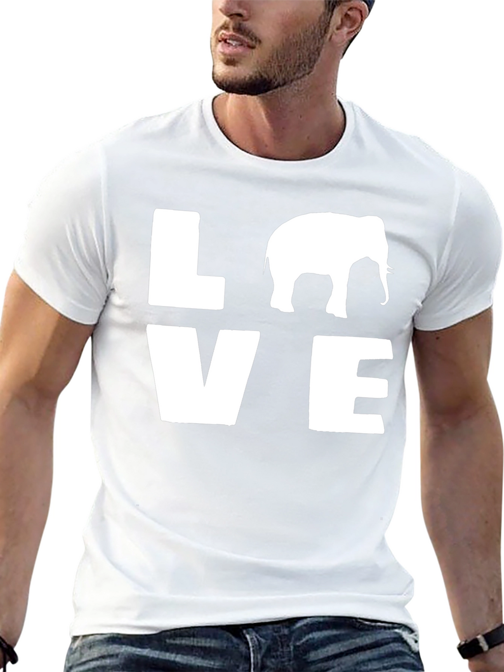Elephant LOVE Graphic T-Shirt