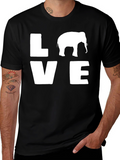 Elephant LOVE Graphic T-Shirt