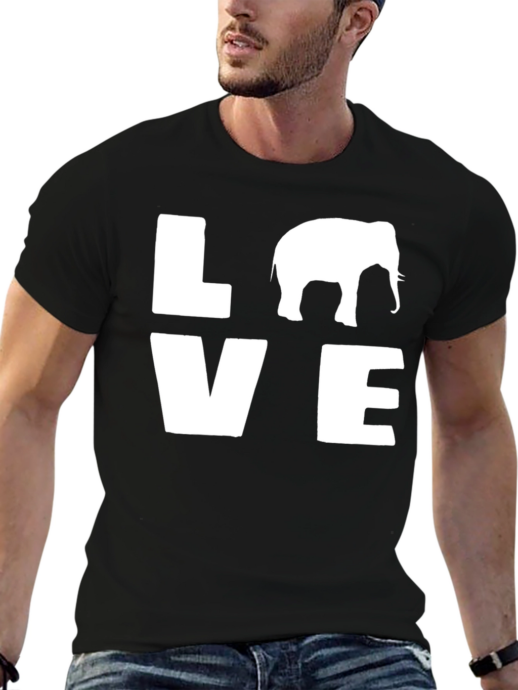 Elephant LOVE Graphic T-Shirt