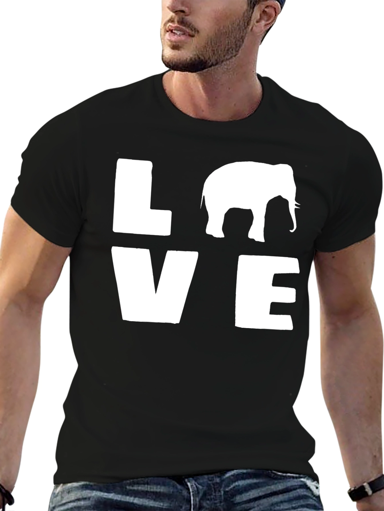 Elephant LOVE Graphic T-Shirt