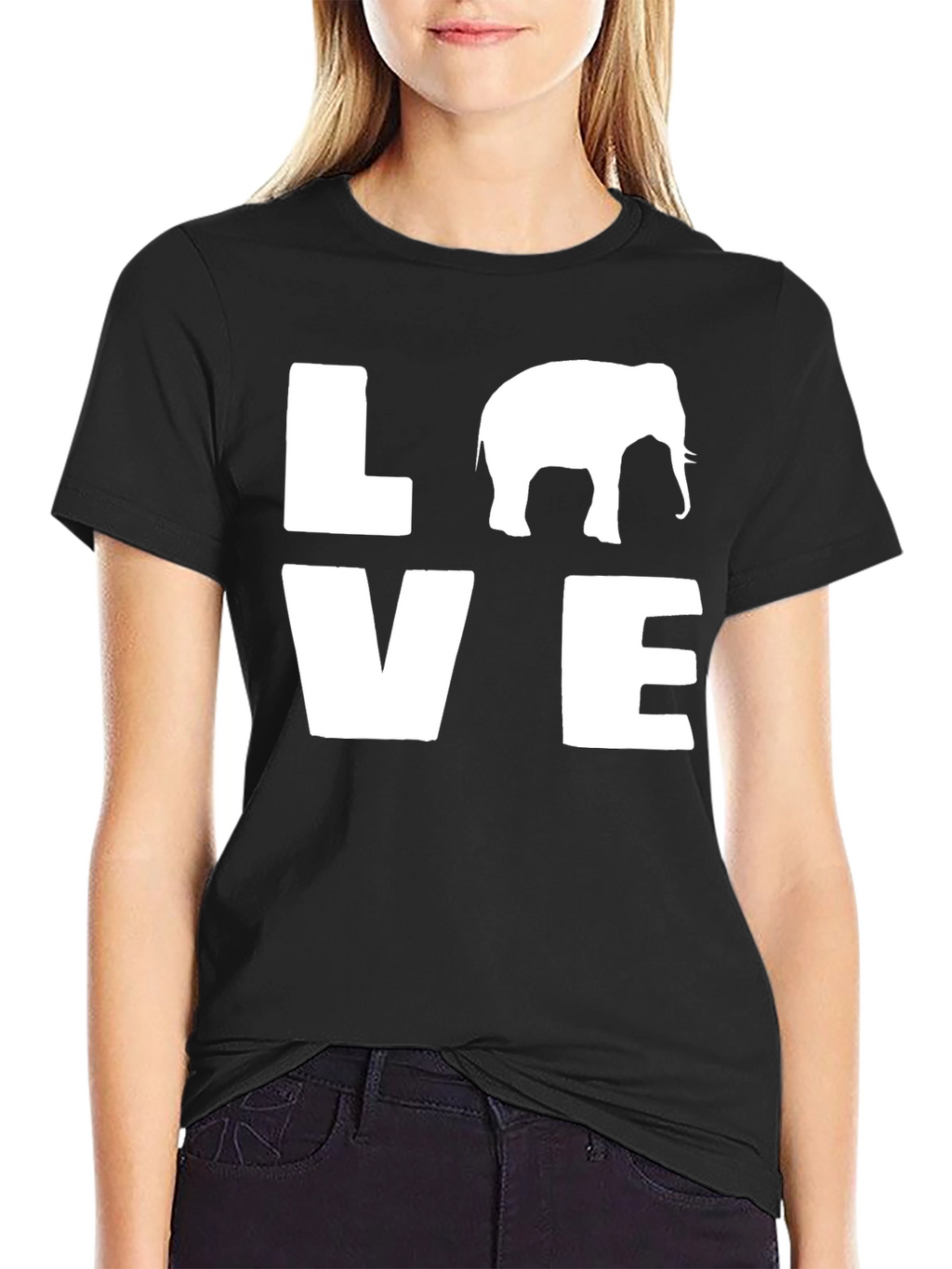 Elephant LOVE Graphic T-Shirt