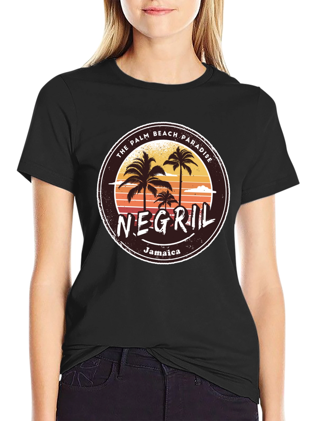Negril Jamaica T-Shirt Palm Beach Paradise Graphic Tee