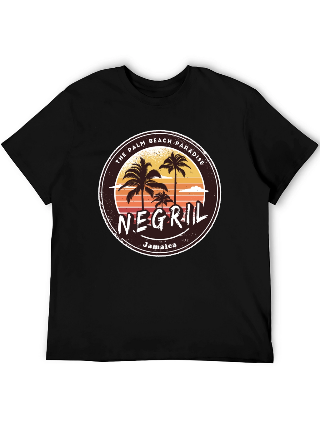 Negril Jamaica T-Shirt Palm Beach Paradise Graphic Tee