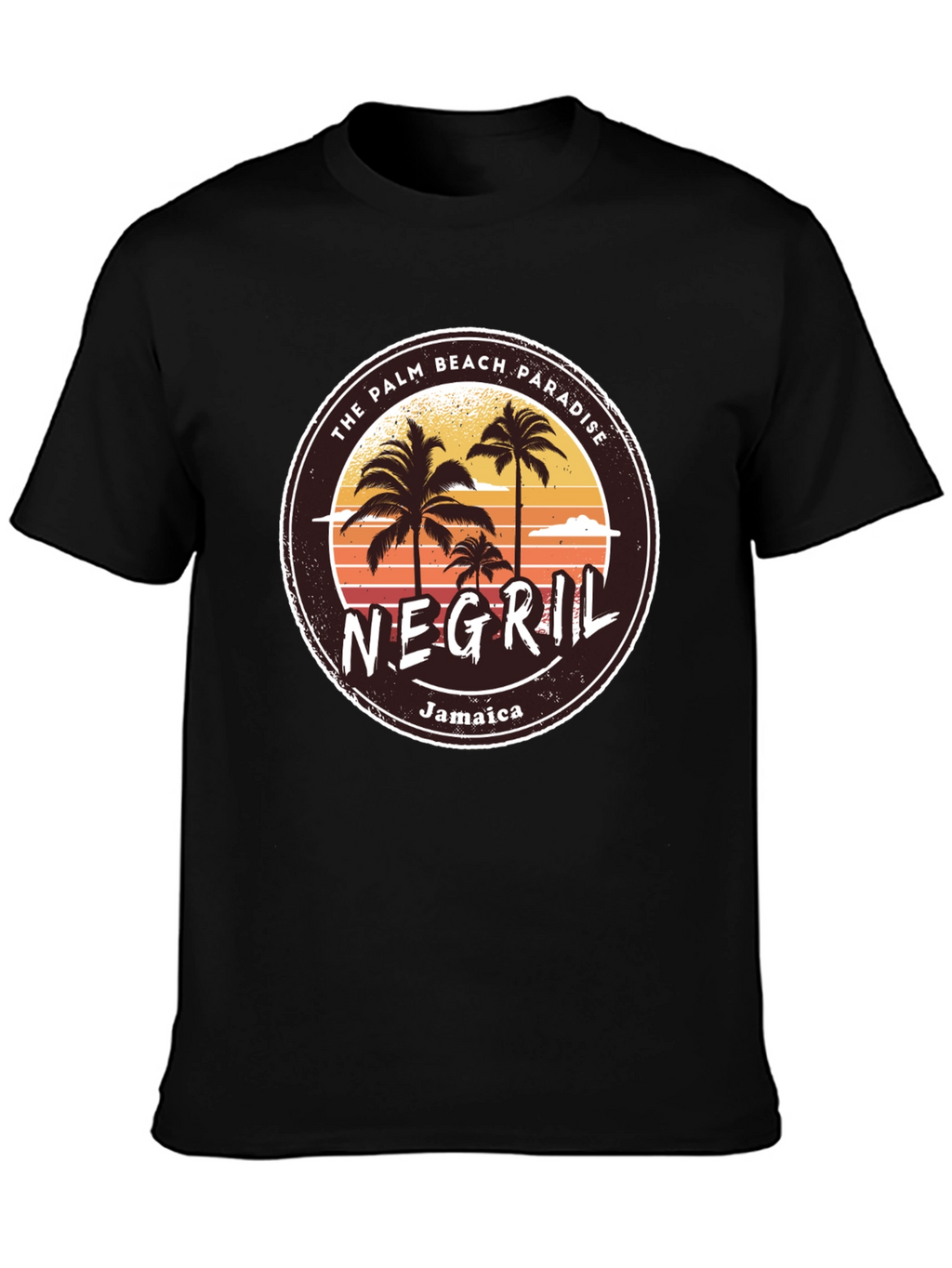 Negril Jamaica T-Shirt Palm Beach Paradise Graphic Tee