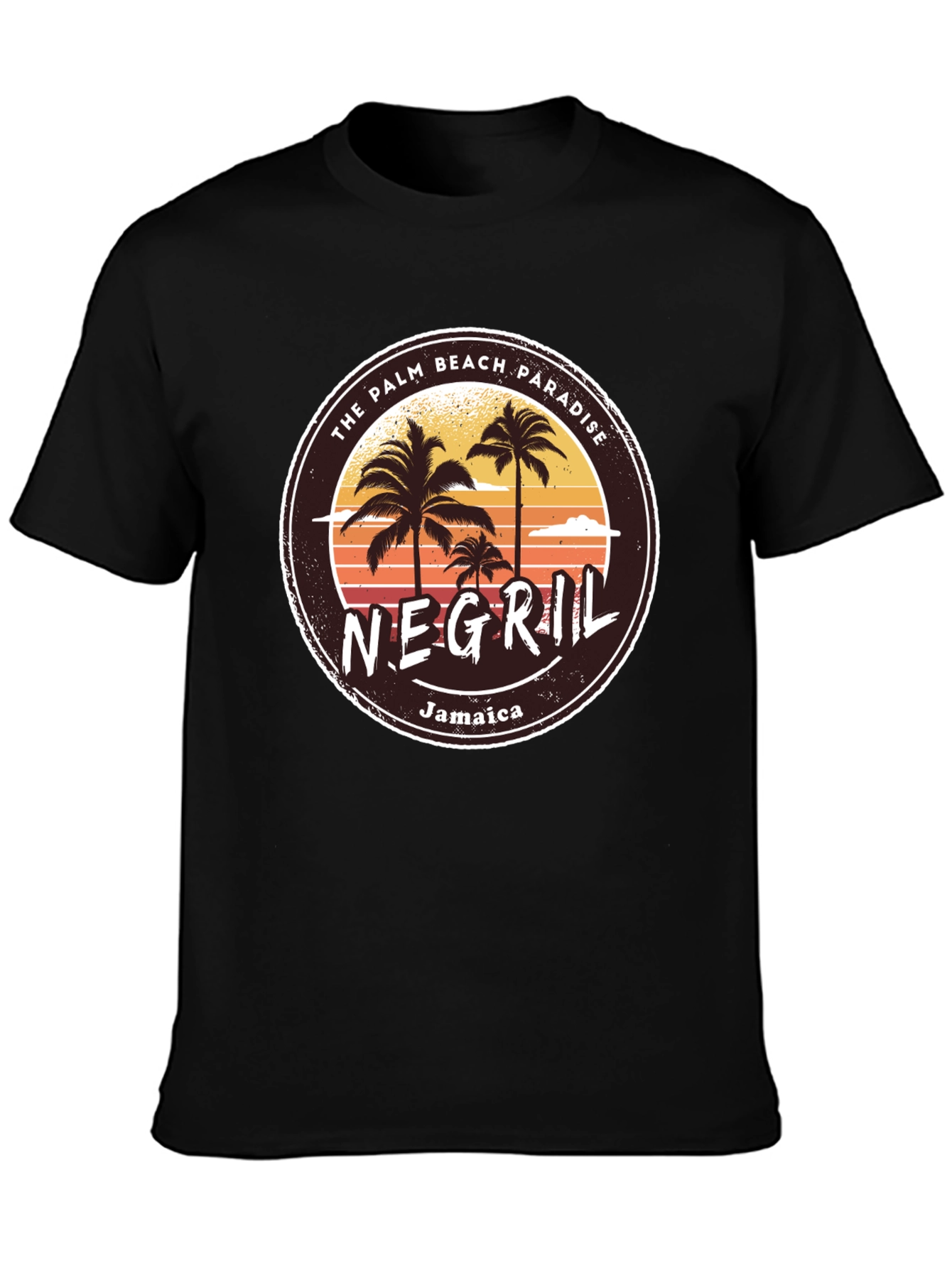 Negril Jamaica T-Shirt Palm Beach Paradise Graphic Tee