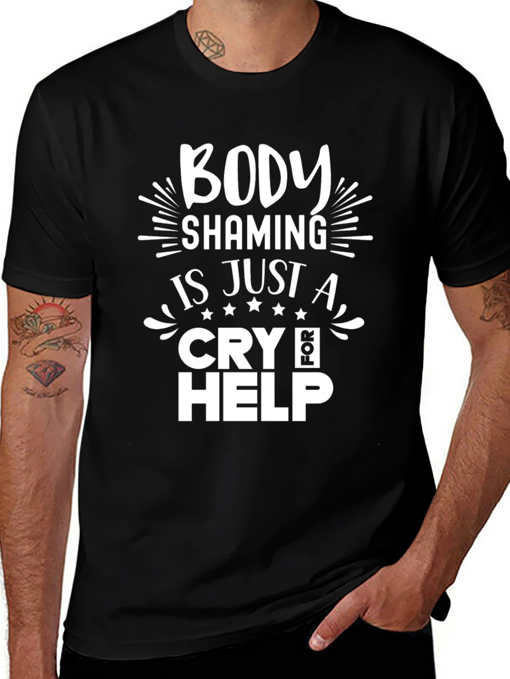 Body Shaming Cry for Help T-Shirt