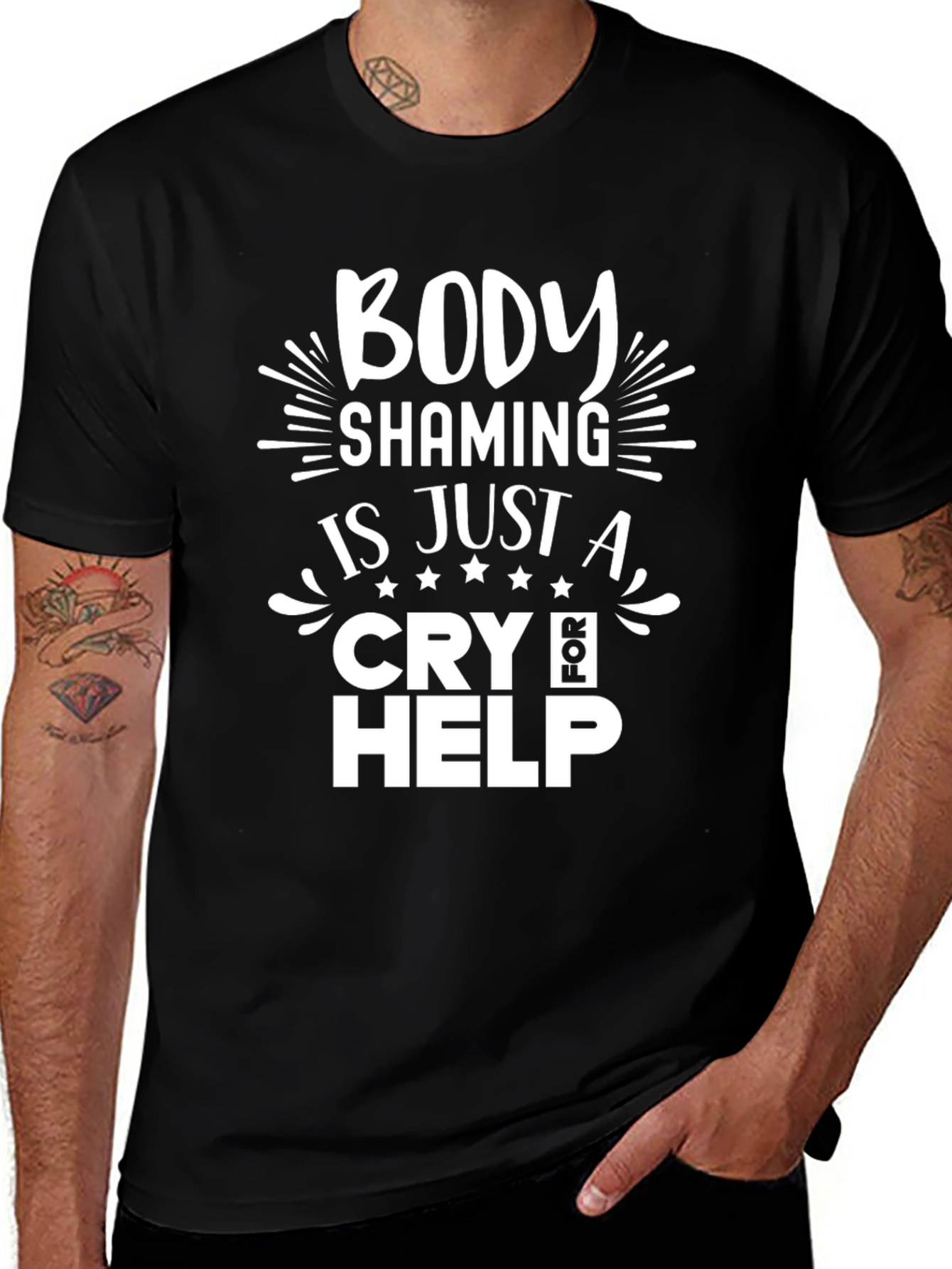 Body Shaming Cry for Help T-Shirt