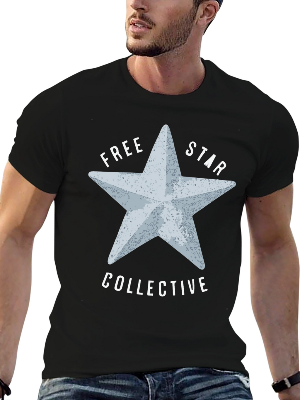 Free Star Collective Graphic Tee - Black
