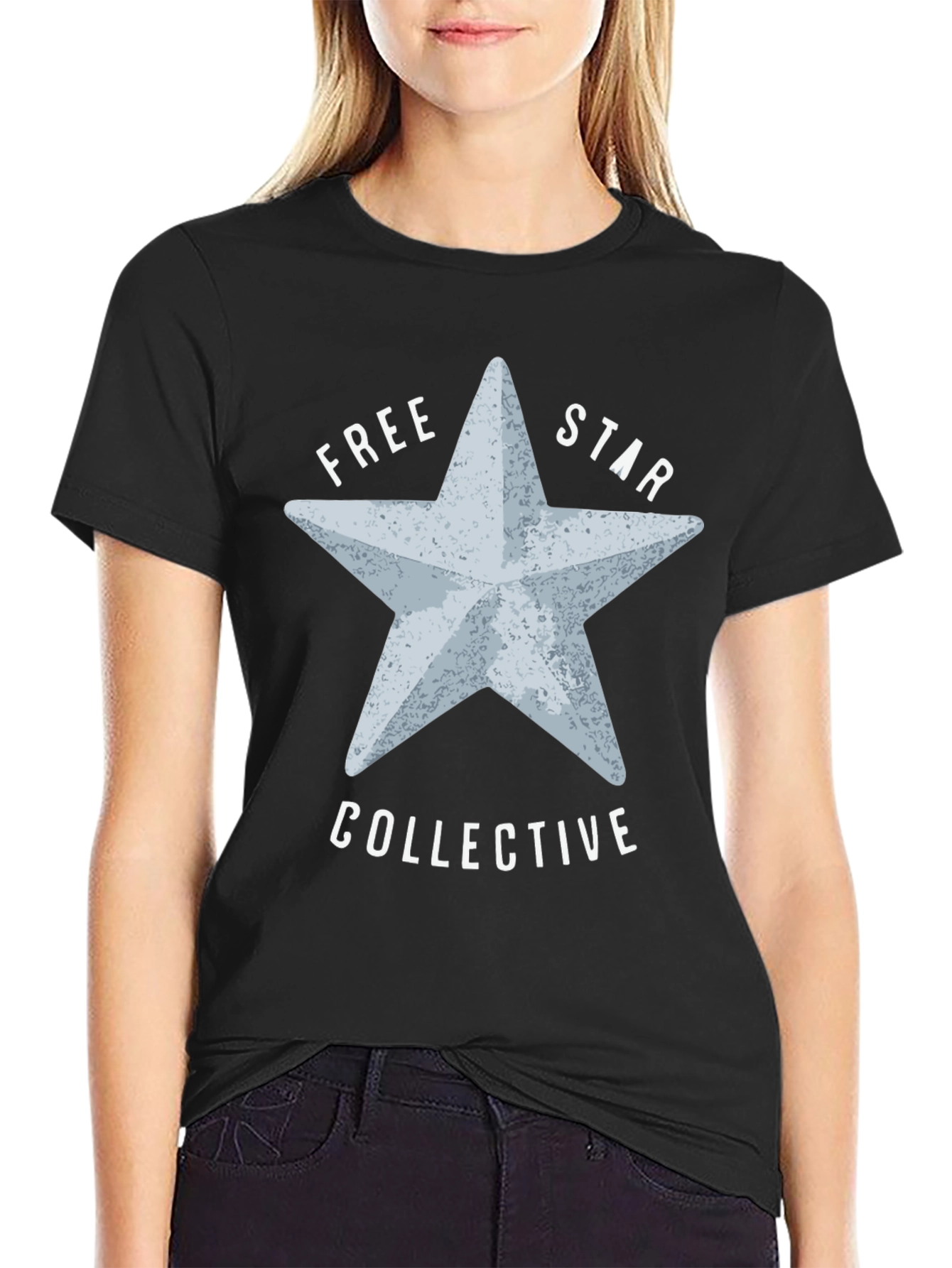 Free Star Collective Graphic Tee - Black