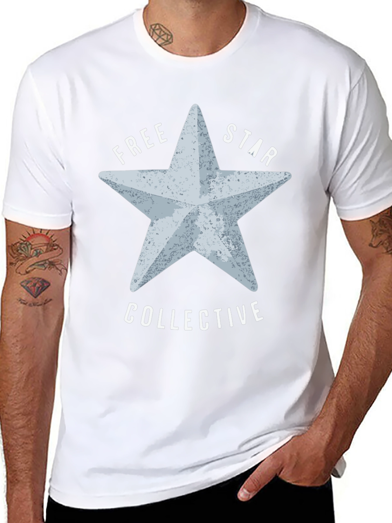 Free Star Collective Graphic Tee - Black