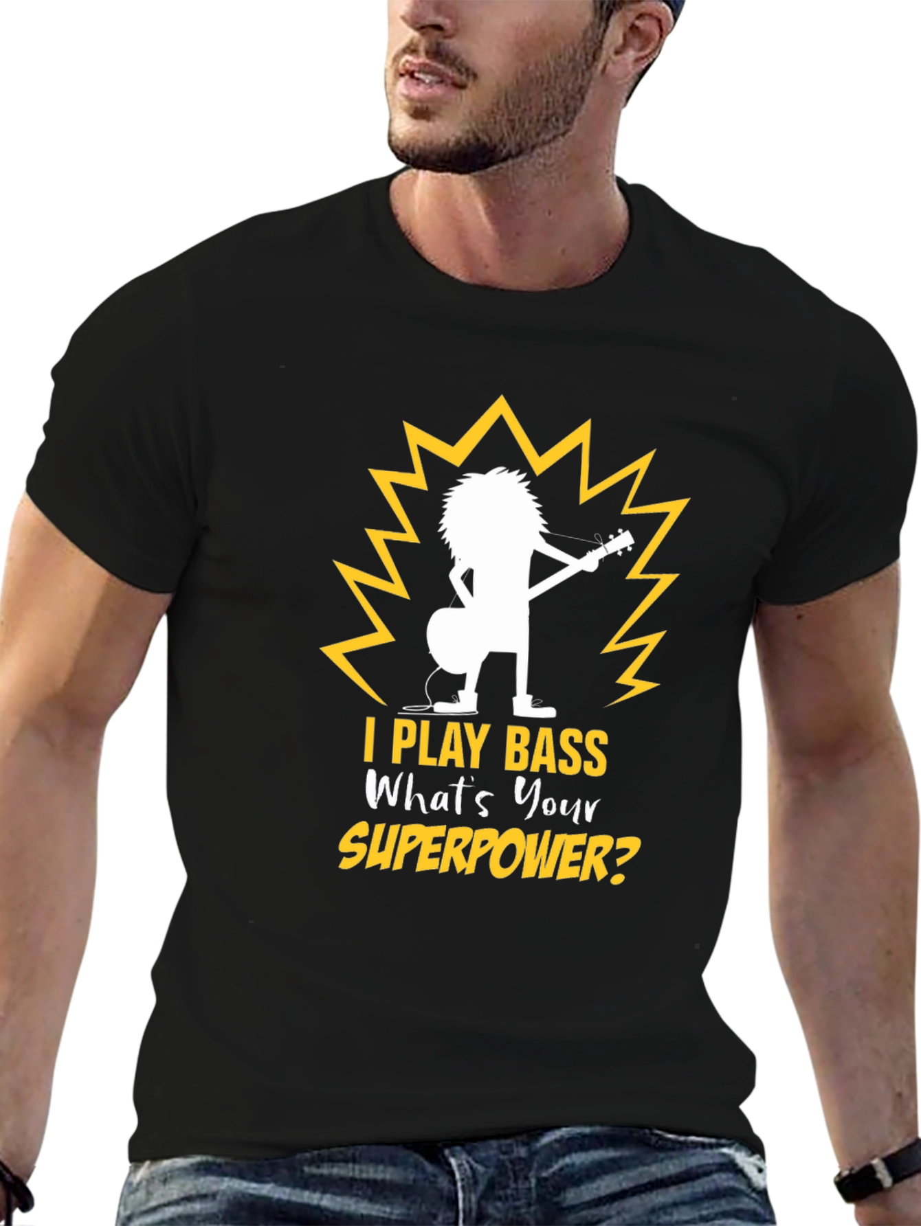 Bass Guitar Player Superpower T-Shirt