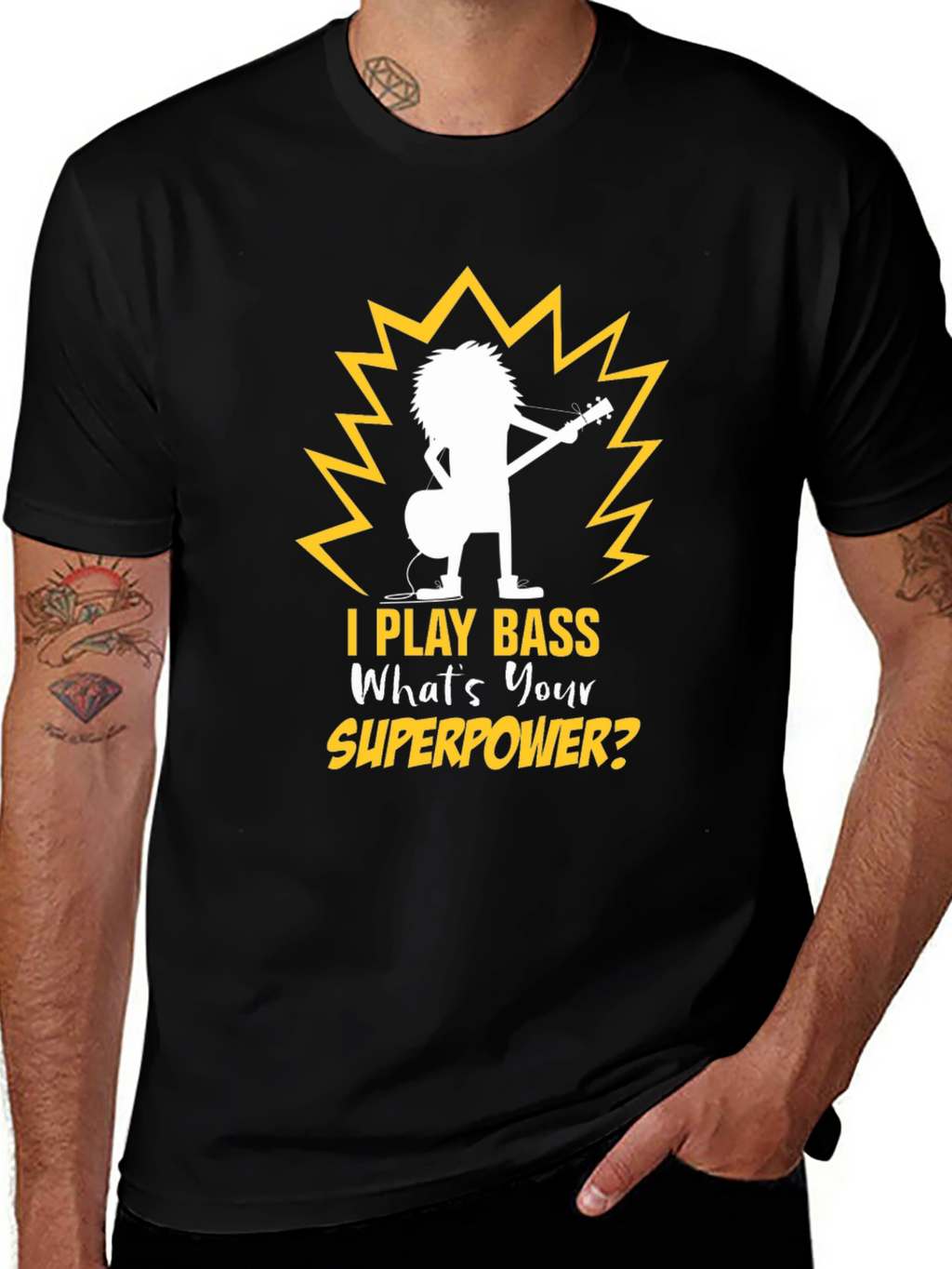 Bass Guitar Player Superpower T-Shirt