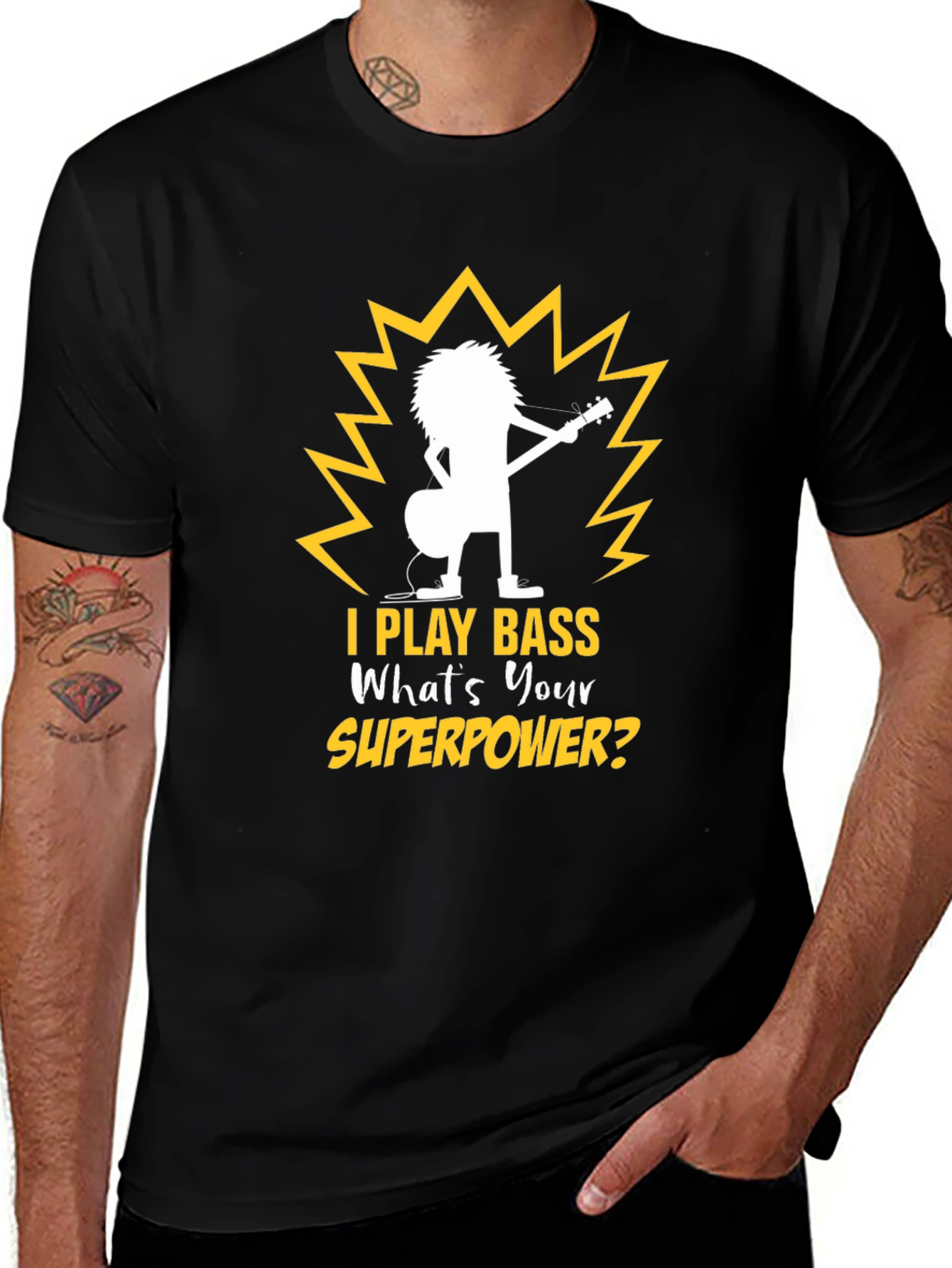 Bass Guitar Player Superpower T-Shirt