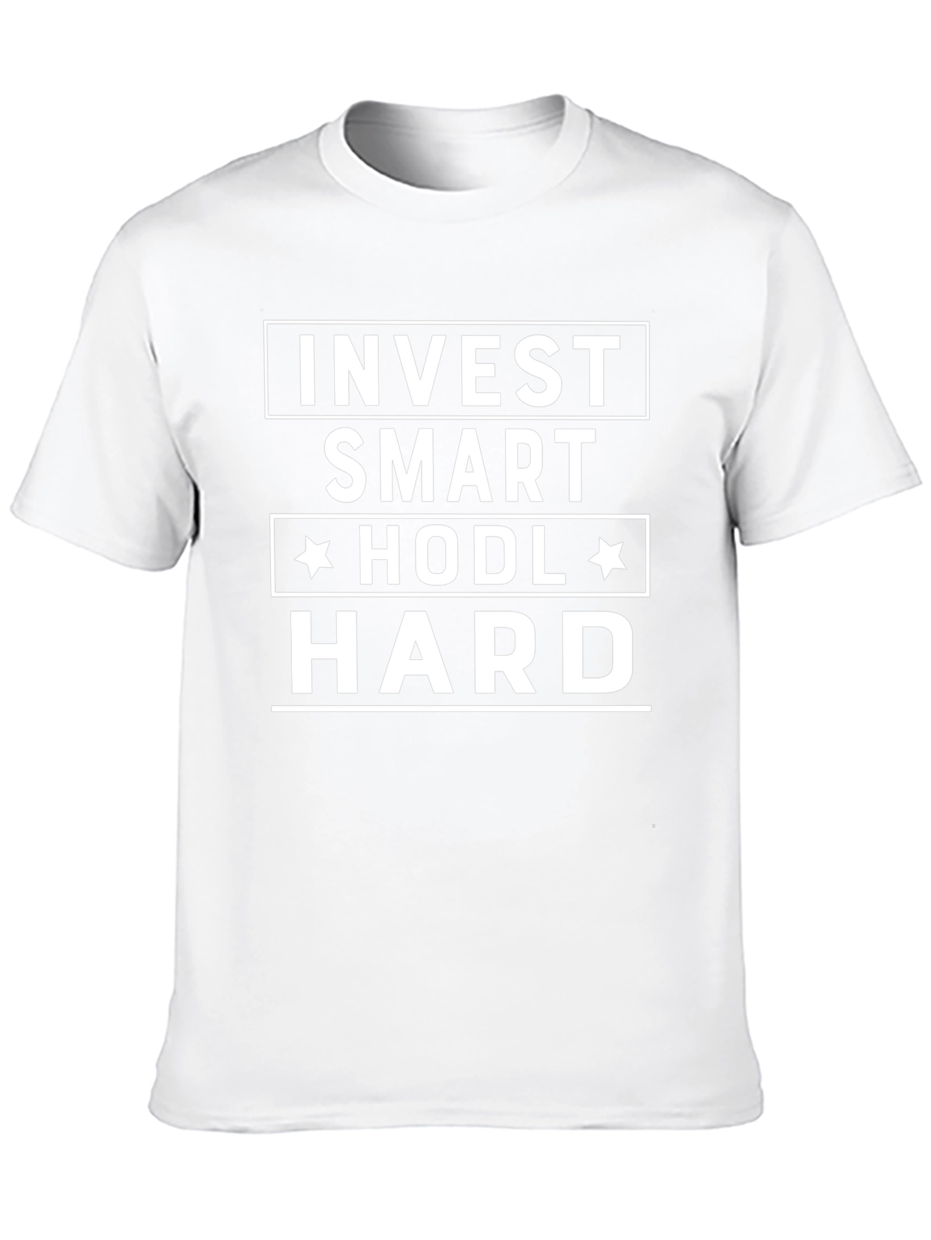 Invest Smart HODL Hard Black T-Shirt