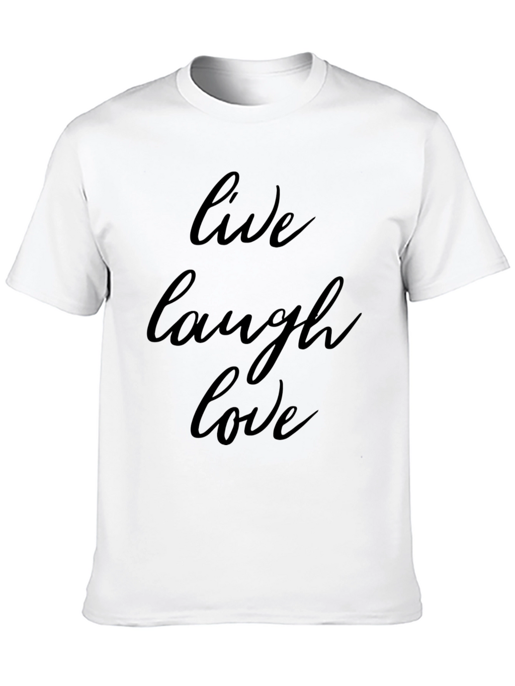 Live Laugh Love Black Graphic Tee