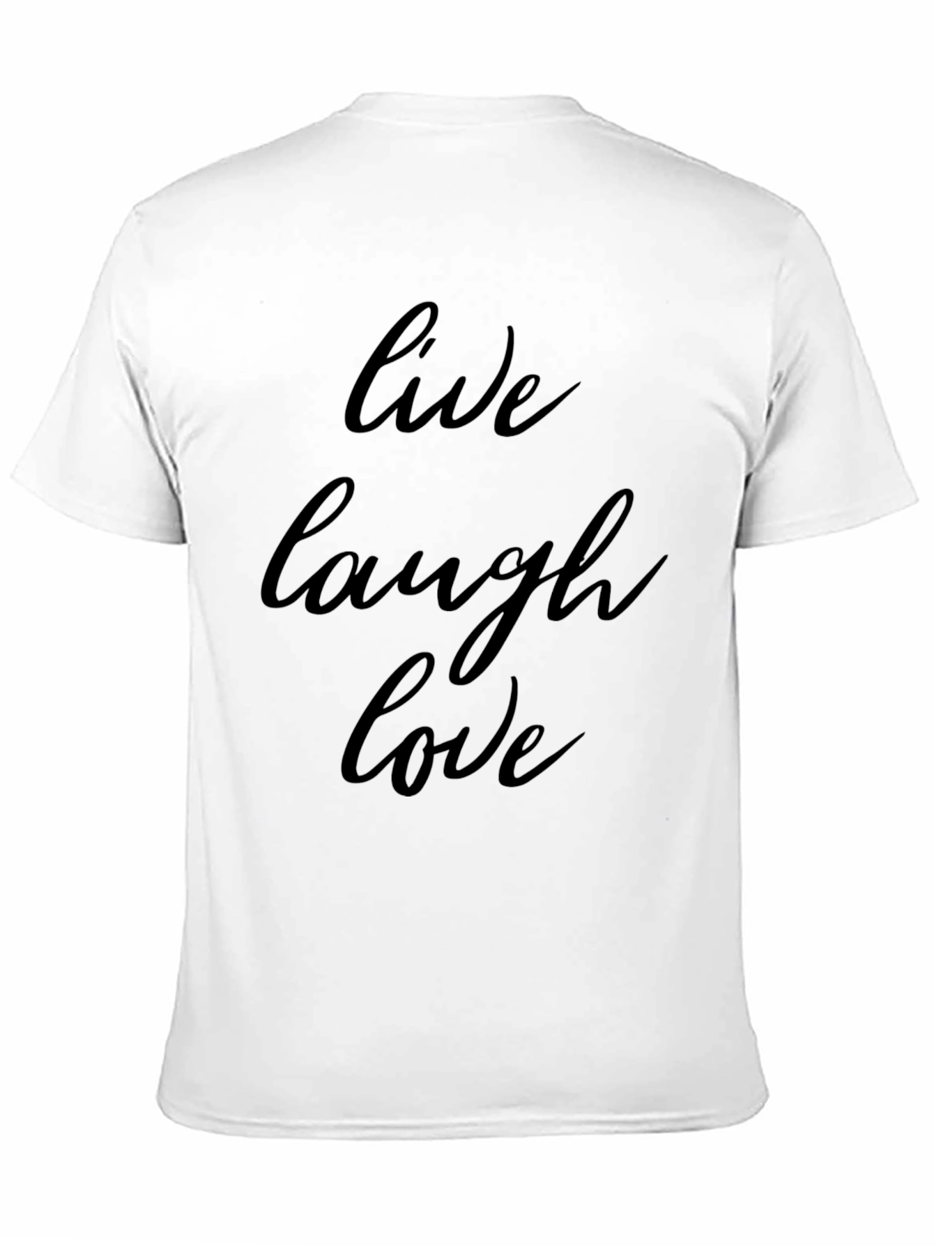 Live Laugh Love Black Graphic Tee