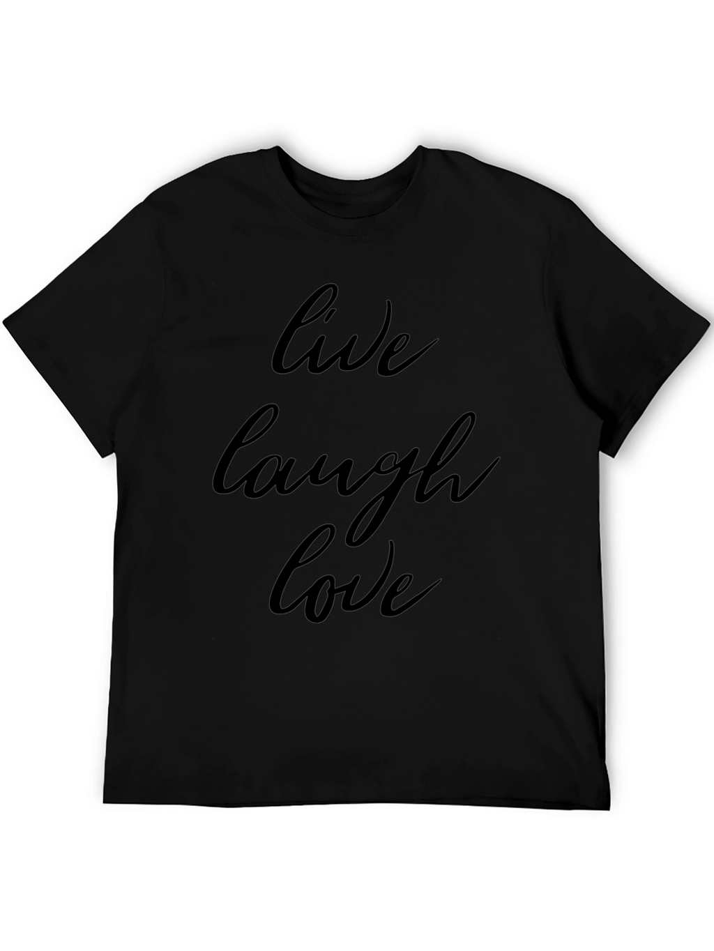 Live Laugh Love Black Graphic Tee