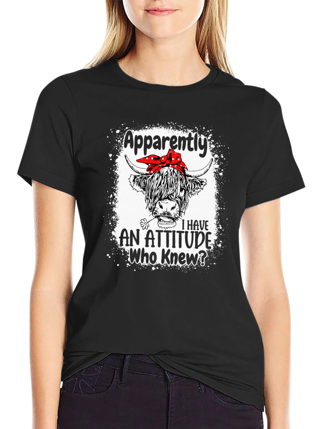 Funny Highland Cow Attitude T-Shirt