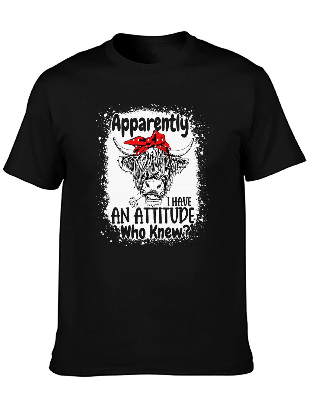 Funny Highland Cow Attitude T-Shirt