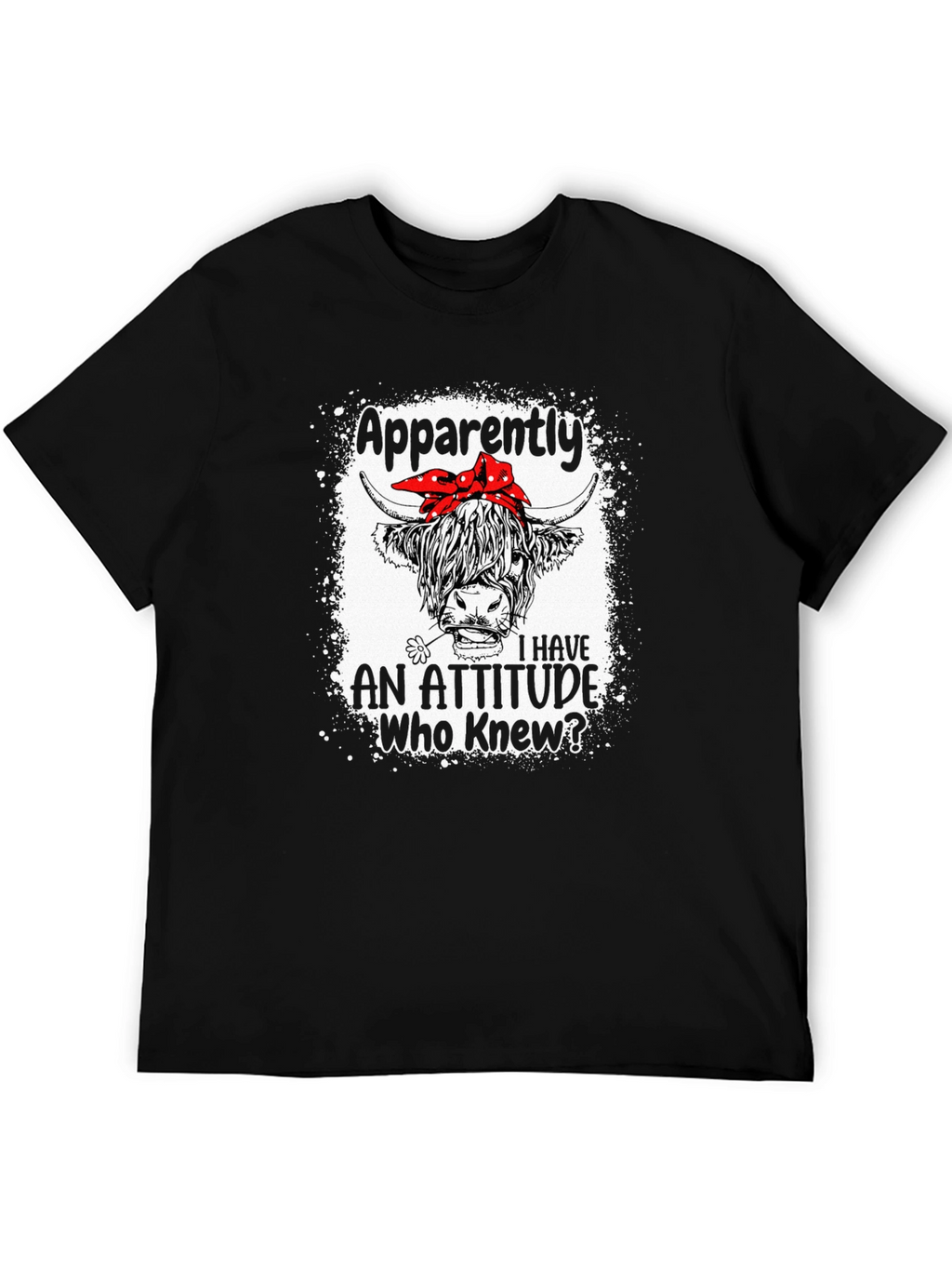 Funny Highland Cow Attitude T-Shirt