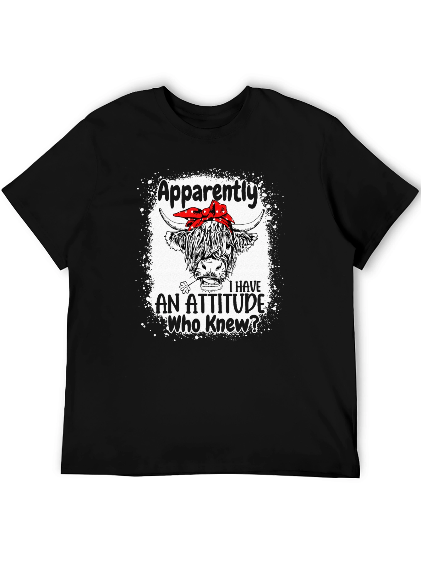 Funny Highland Cow Attitude T-Shirt