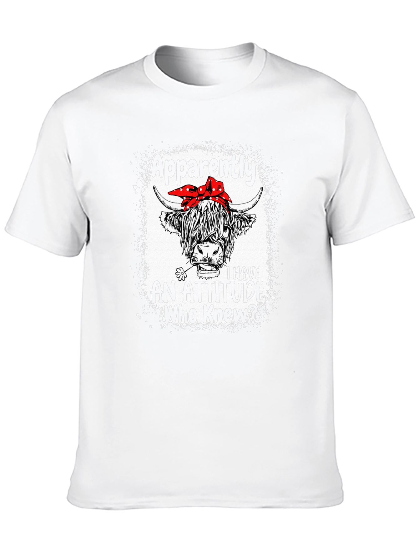 Funny Highland Cow Attitude T-Shirt