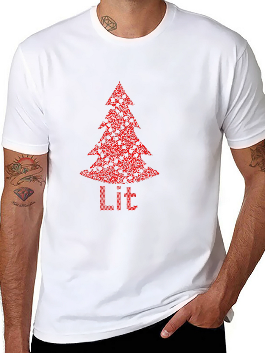 Lit Christmas Tree Graphic Tee