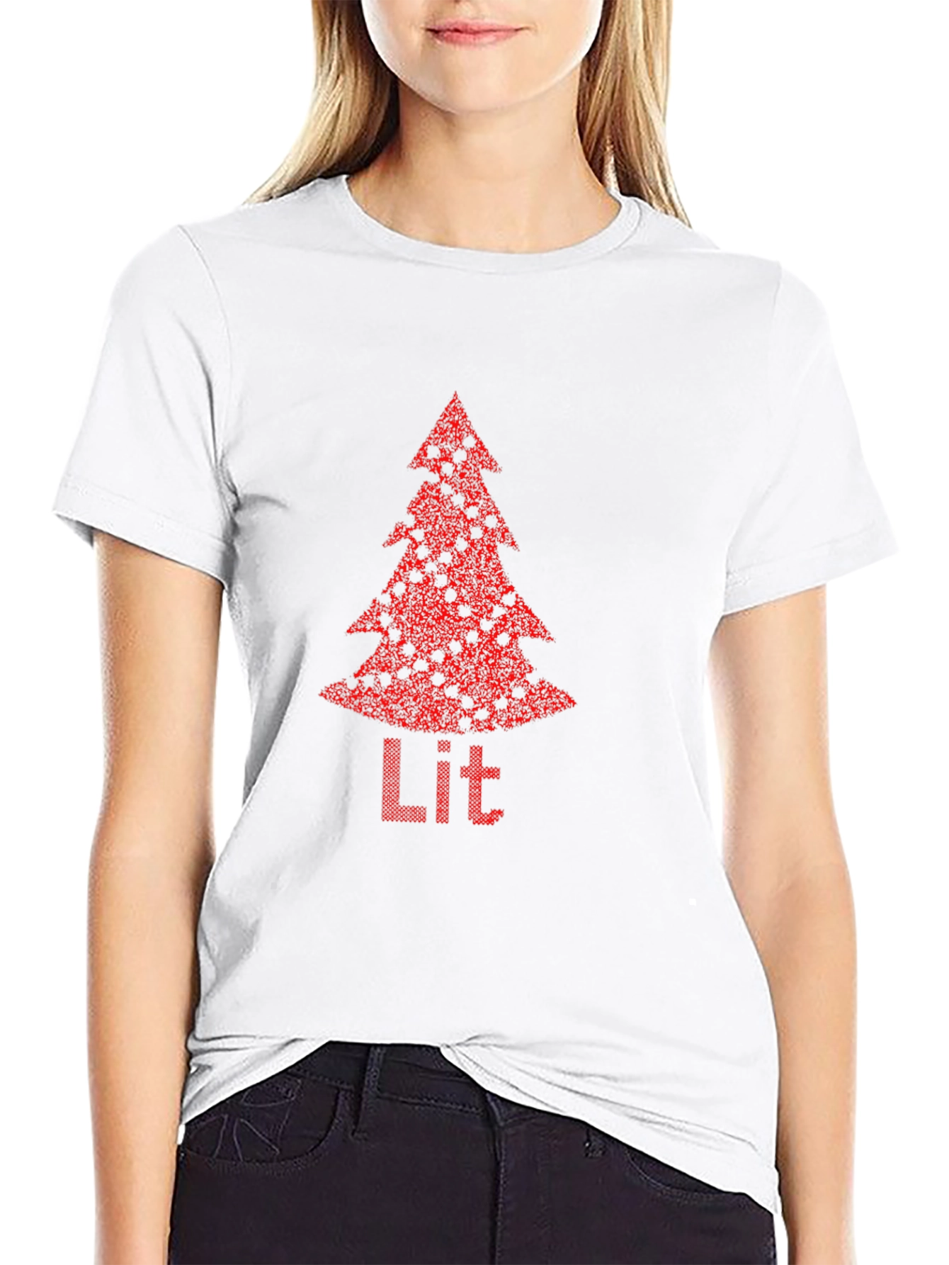 Lit Christmas Tree Graphic Tee