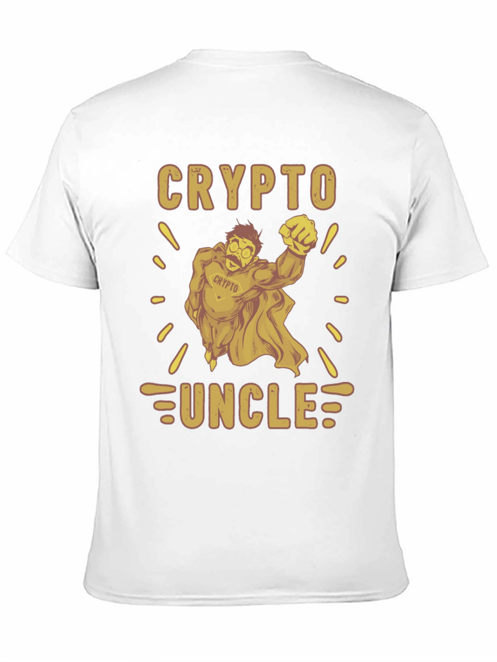 Crypto Uncle Graphic Tee - Funny Cryptocurrency T-Shirt