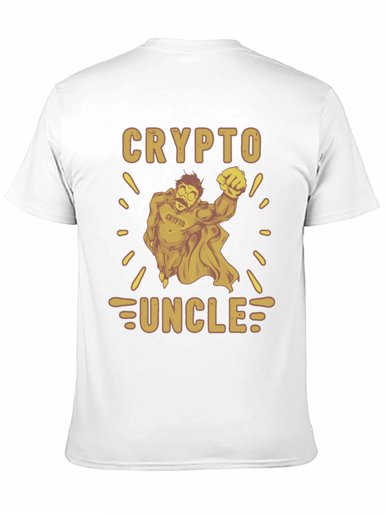 Crypto Uncle Graphic Tee - Funny Cryptocurrency T-Shirt