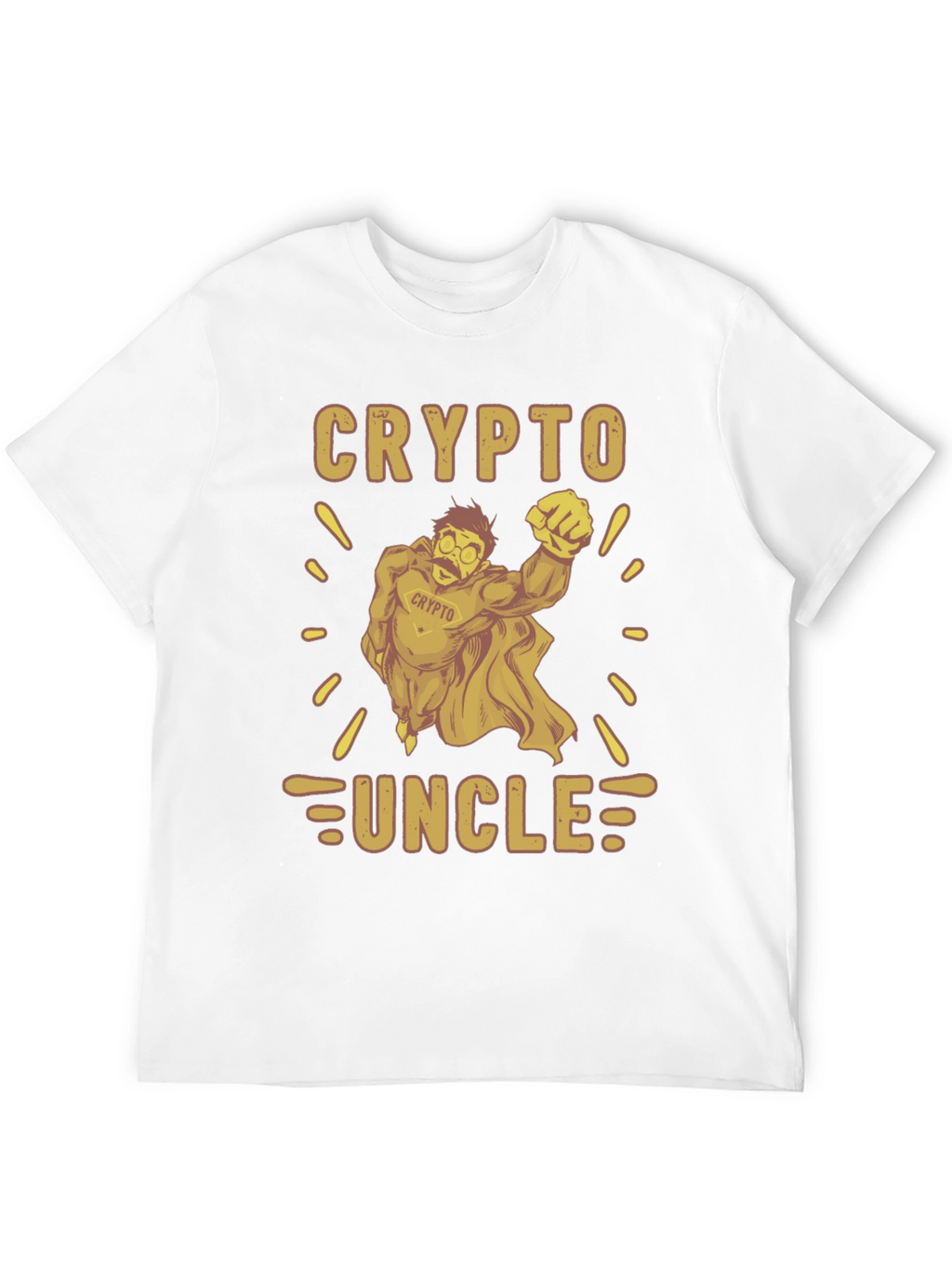 Crypto Uncle Graphic Tee - Funny Cryptocurrency T-Shirt