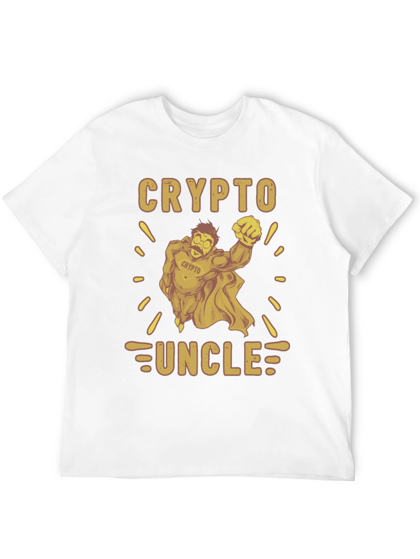 Crypto Uncle Graphic Tee - Funny Cryptocurrency T-Shirt