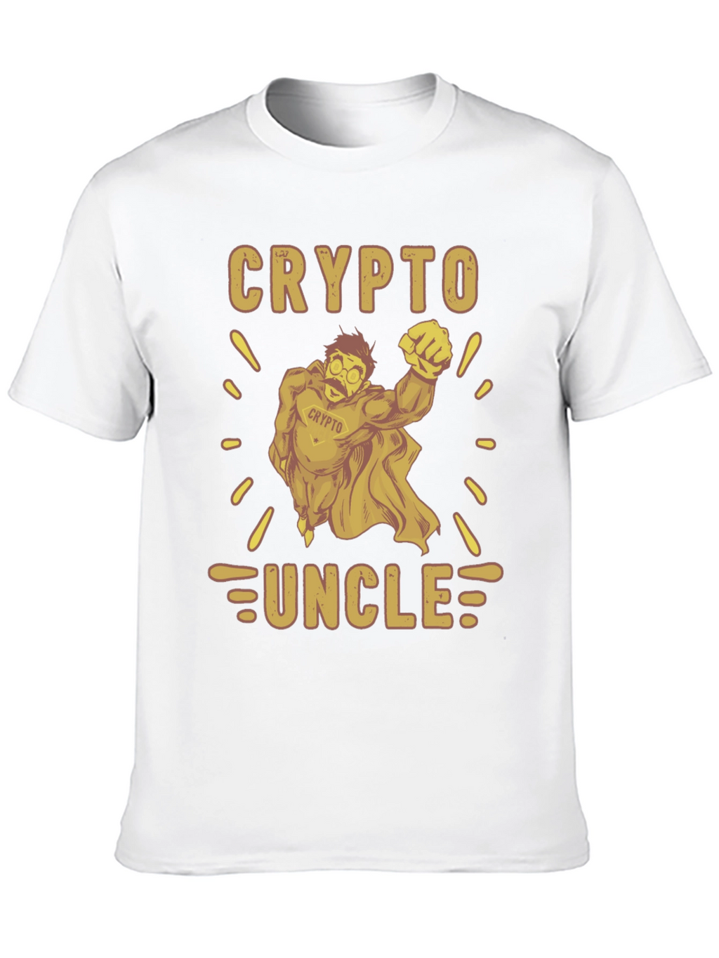 Crypto Uncle Graphic Tee - Funny Cryptocurrency T-Shirt