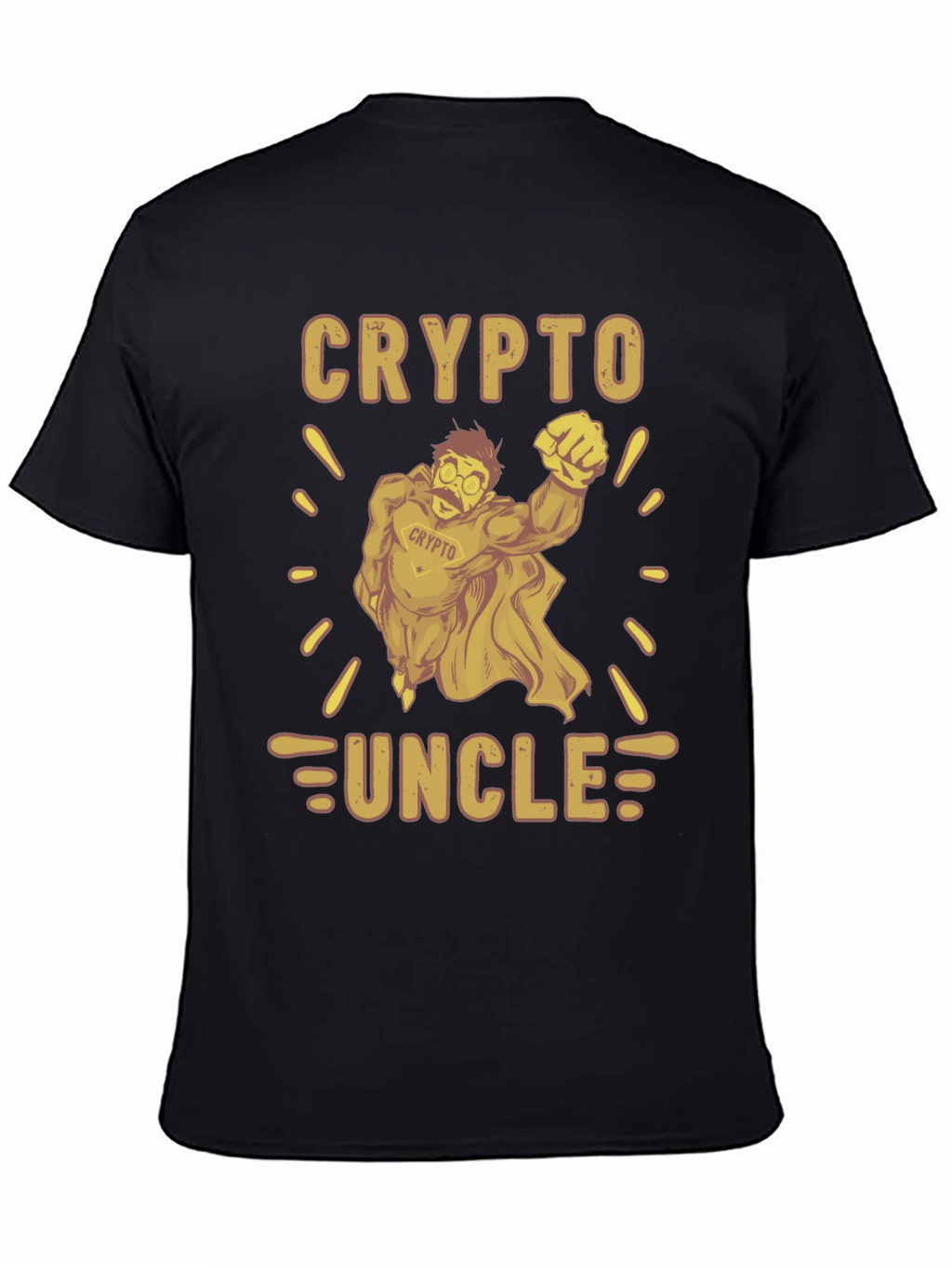 Crypto Uncle Graphic Tee - Funny Cryptocurrency T-Shirt