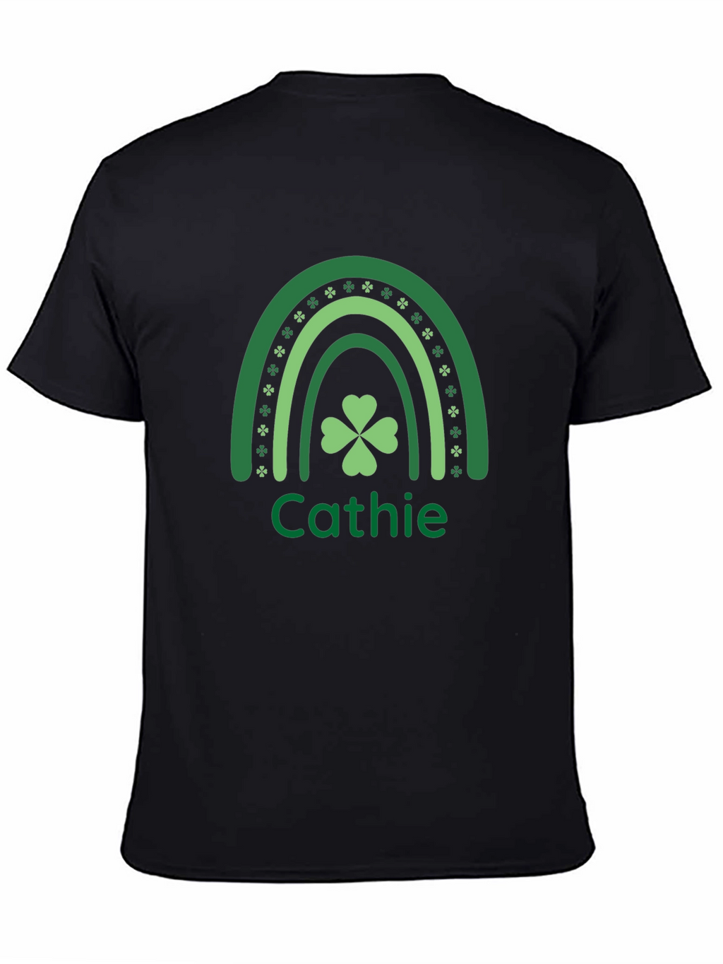 Cathie St. Patricks Day Rainbow Clover T-Shirt