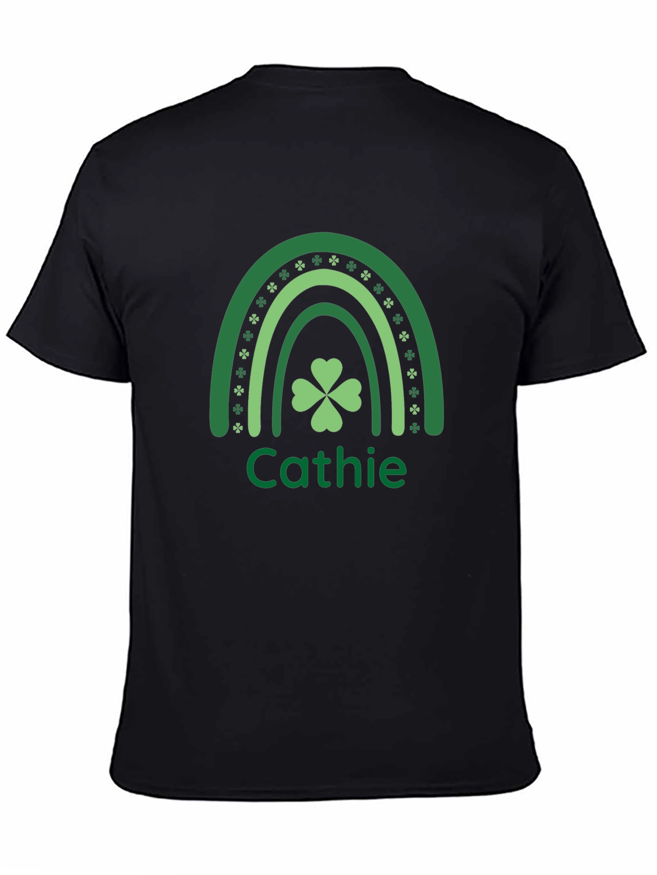 Cathie St. Patricks Day Rainbow Clover T-Shirt