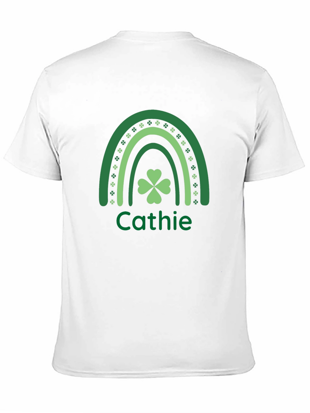 Cathie St. Patricks Day Rainbow Clover T-Shirt