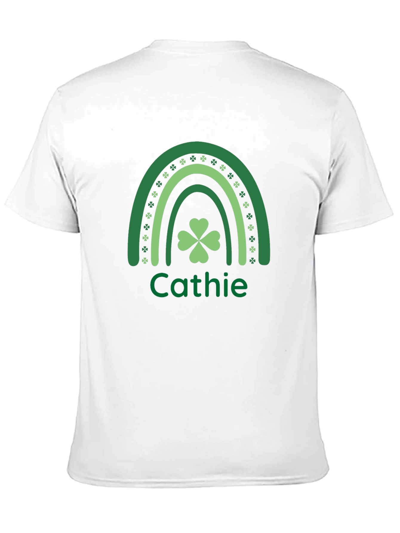 Cathie St. Patricks Day Rainbow Clover T-Shirt