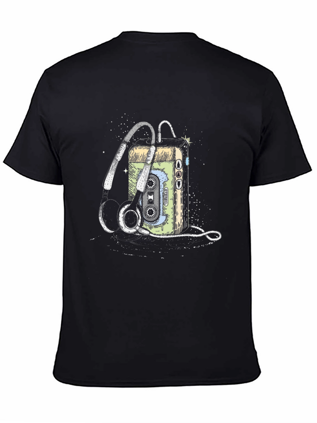 Retro Cassette Player Graphic T-Shirt