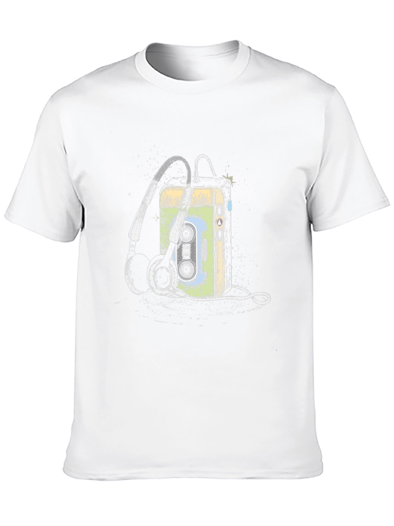 Retro Cassette Player Graphic T-Shirt