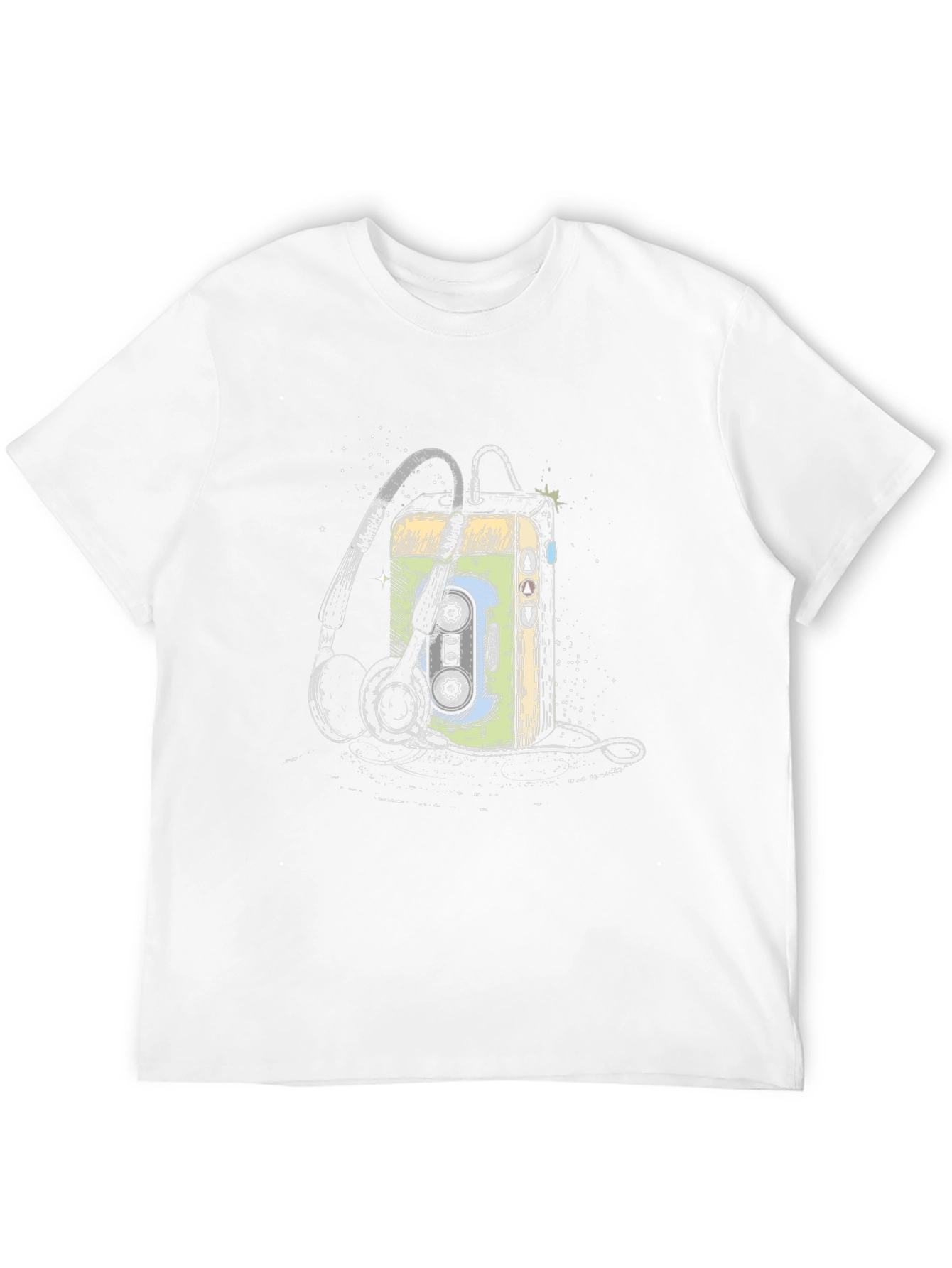 Retro Cassette Player Graphic T-Shirt