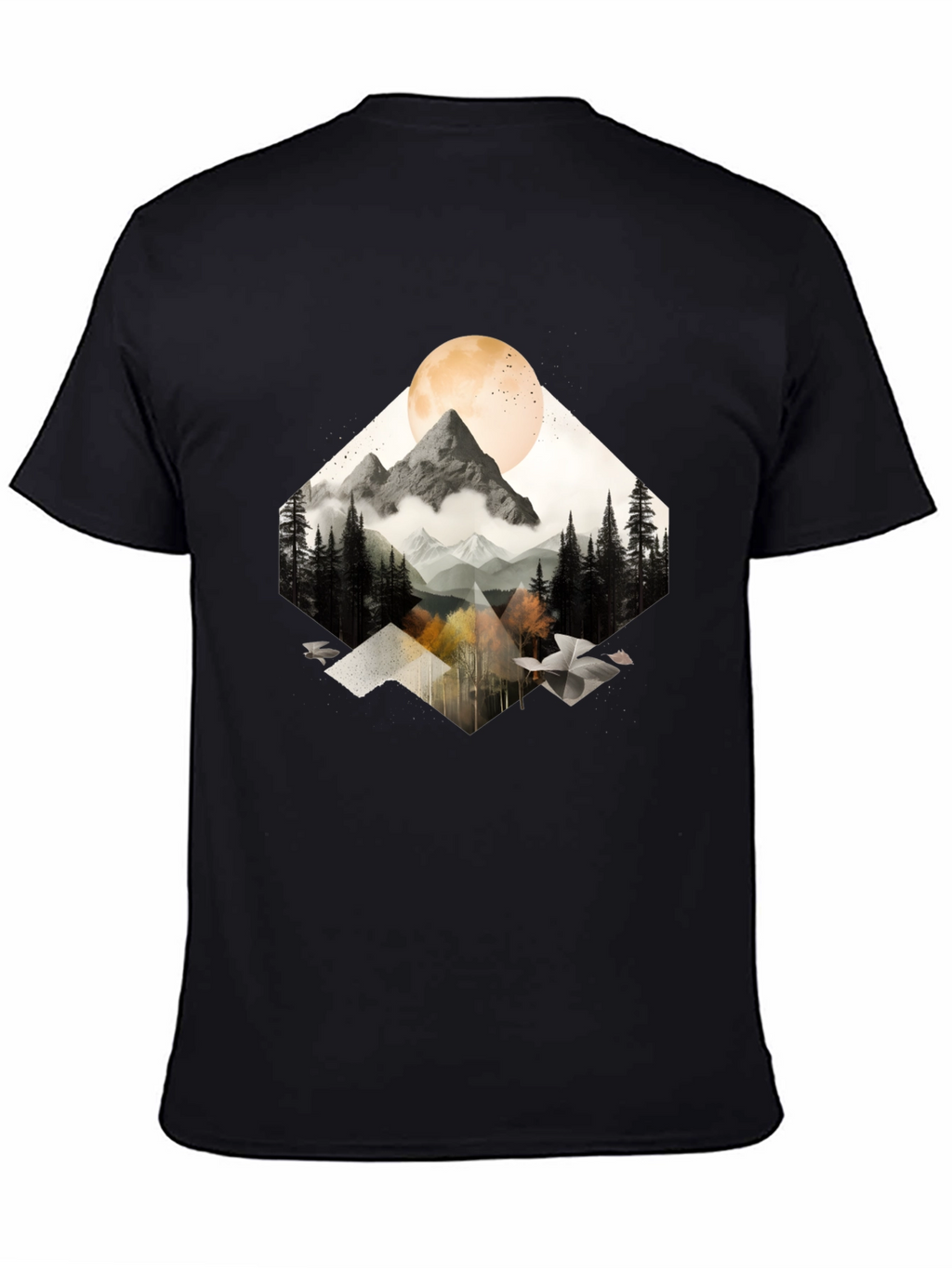 Mountain Moon Graphic Tee - Nature Inspired Style