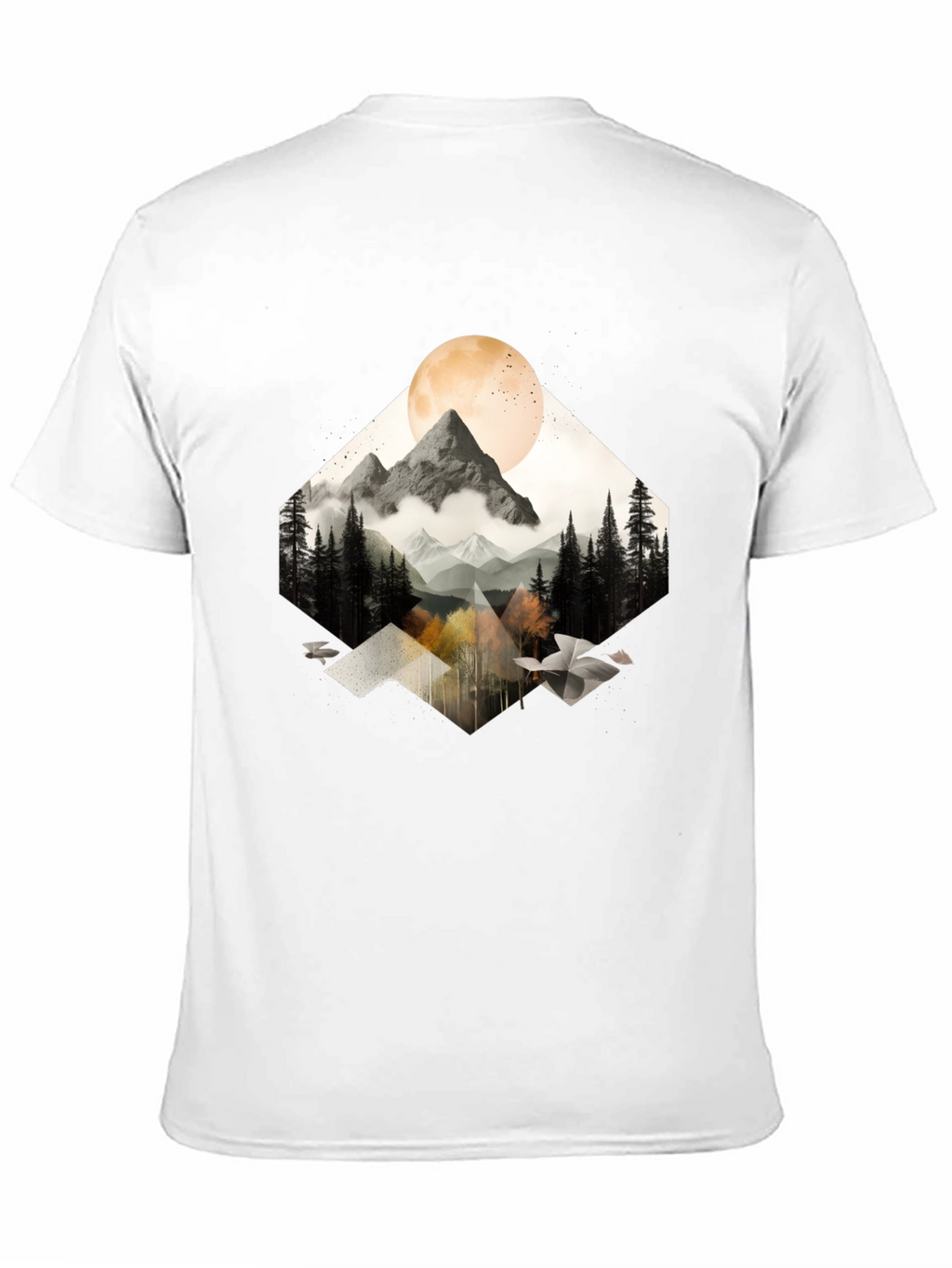 Mountain Moon Graphic Tee - Nature Inspired Style