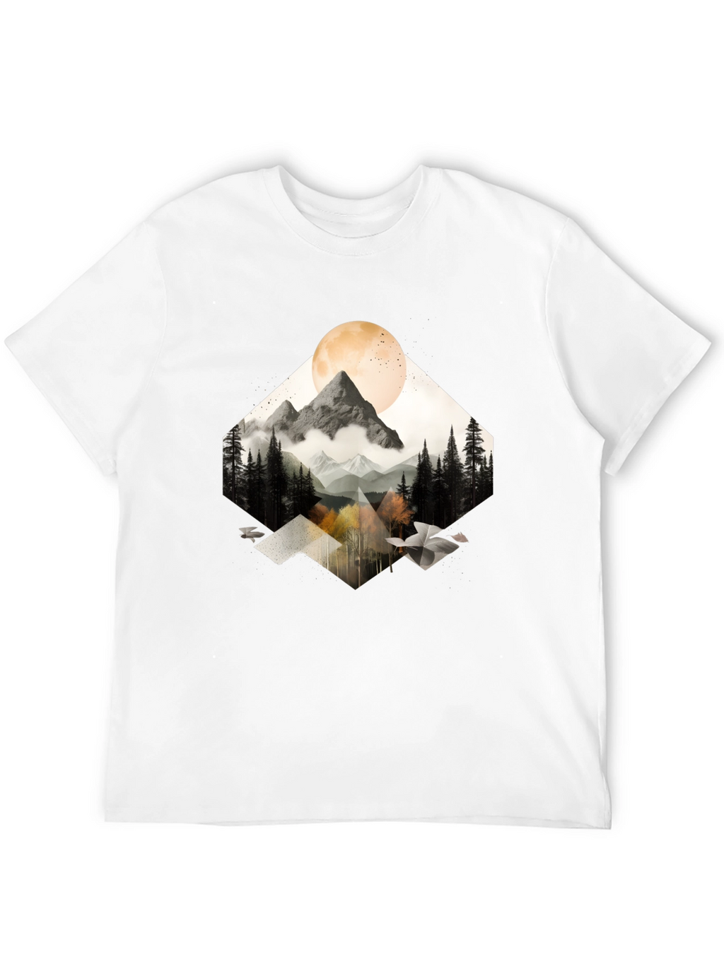 Mountain Moon Graphic Tee - Nature Inspired Style