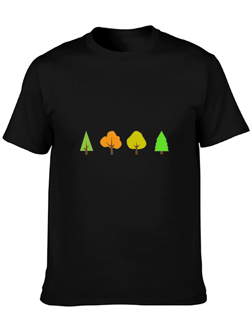 Nature Tree T-Shirt - Black Cotton Tee